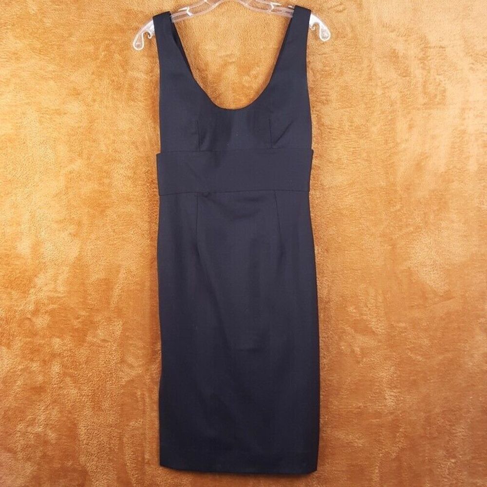Milly Navy Scoop-Neck Sleeveless Midi Dress
